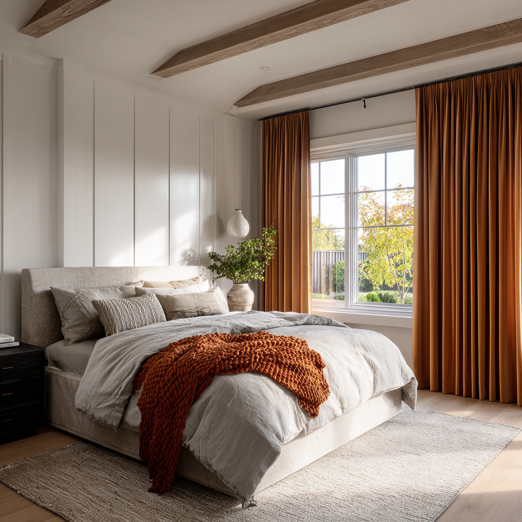 Chestnut Brown Velvet Blackout Curtains - Fully Blackout Drapes
