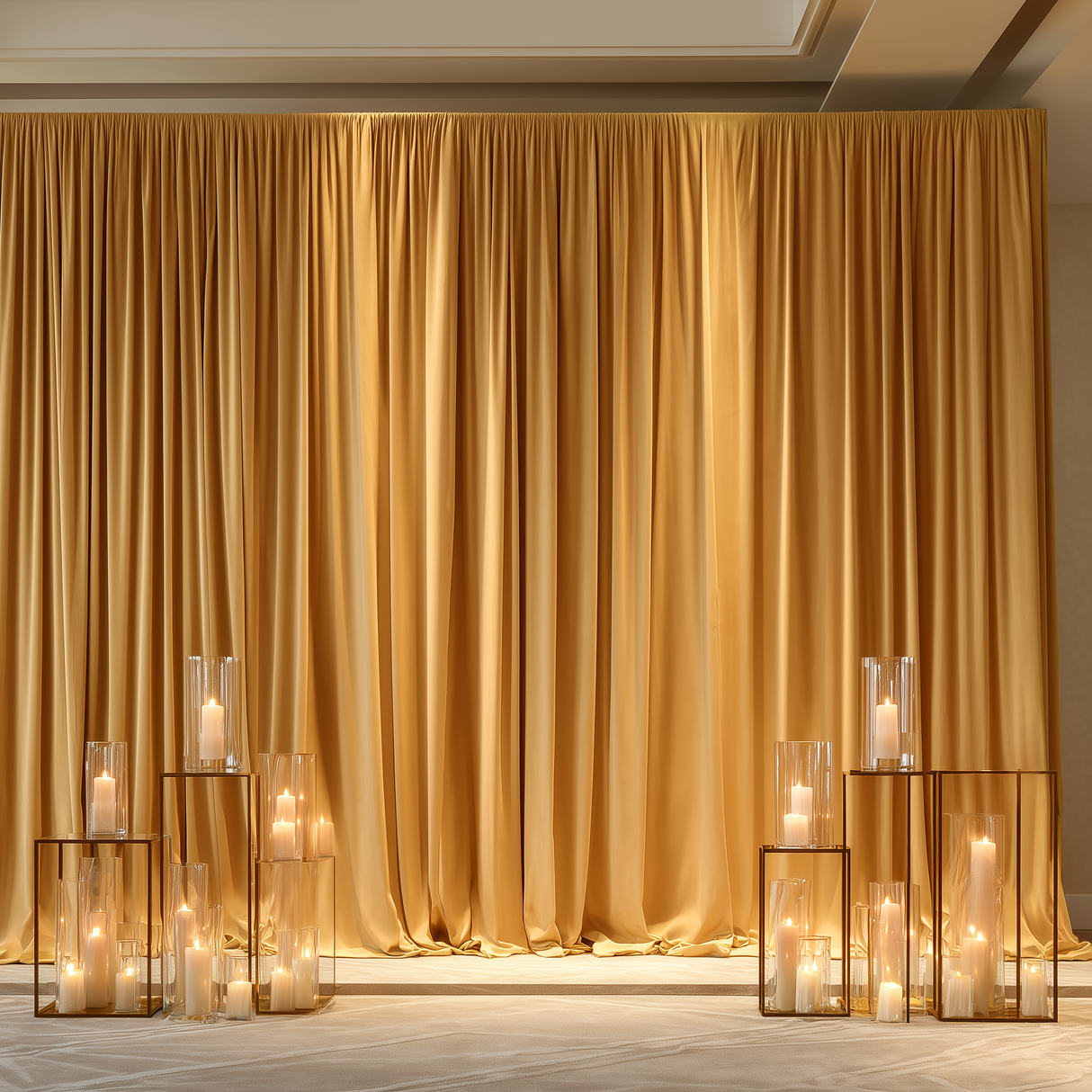 Golden Ochre ceremony backdrop