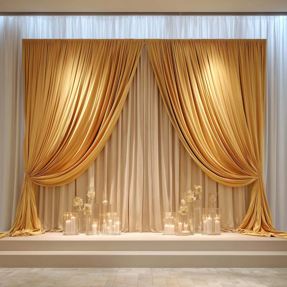 Golden Ochre ceremony backdrop