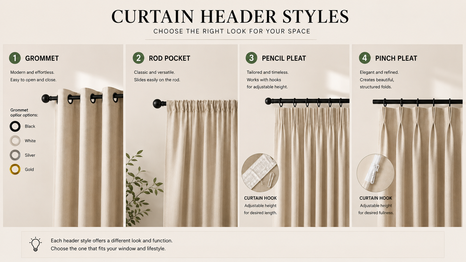 How to Choose the Right Curtain Header Style