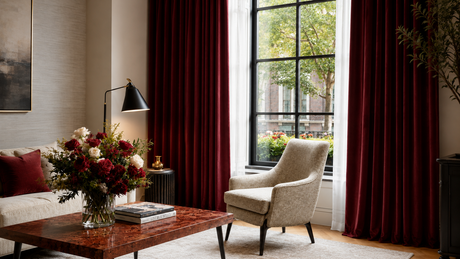 Red Velvet Curtains