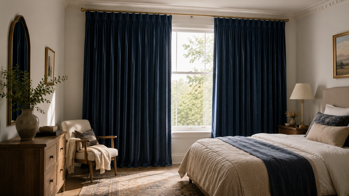 Blue Velvet Curtains
