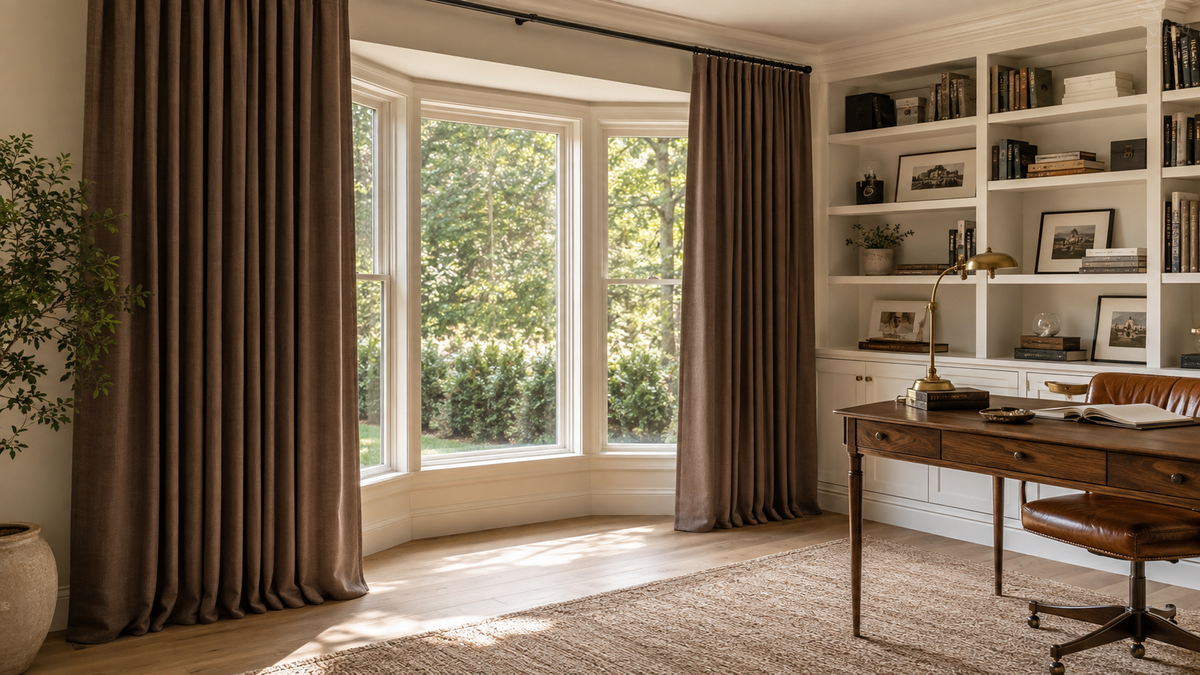 Brown Curtains