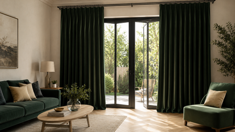 Green Velvet Curtains