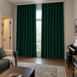 108 Inch Long Peacock Green 5018 Velvet Curtains