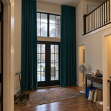 120 Inch Long Teal Velvet Curtains