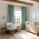 Blue Sage Velvet Curtains