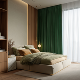 Emerald Green Flame Retardant Velvet Curtains