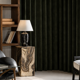Vintage Green Double-Sided Cotton Blend Blackout Curtains