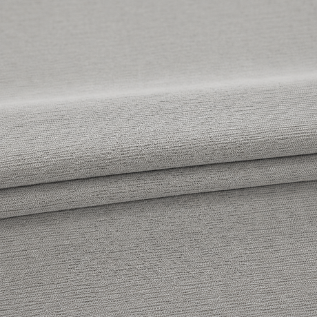 Soft Grey Double-Sided Cotton Blend Blackout Grommet Top Curtains