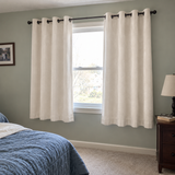 63 Inch Long Cream White Velvet Curtains