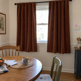 63 Inch Long Chestnut Brown Velvet Curtains