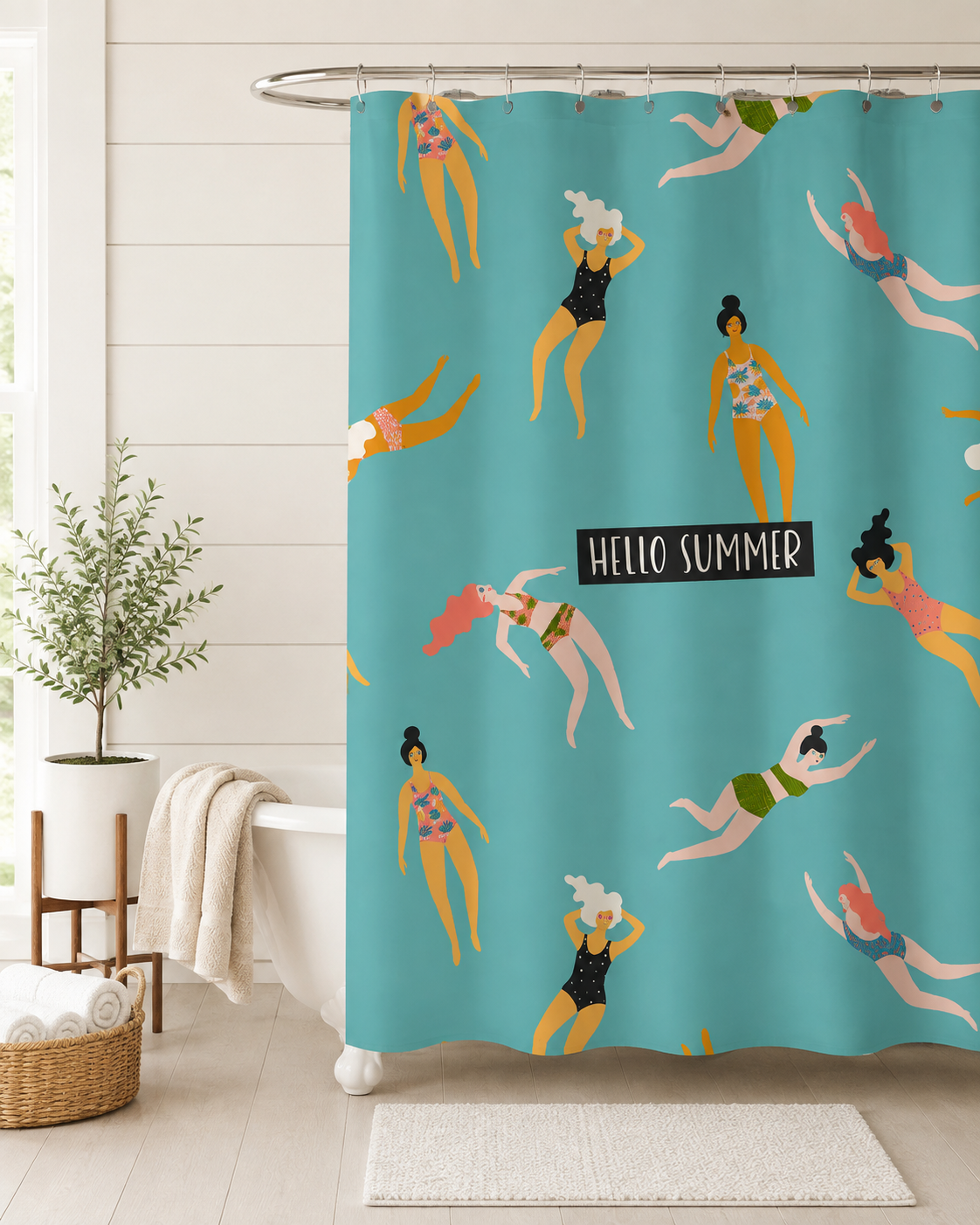 Pool Party Shower Curtain