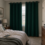 84 Inch Long Emerald Green Velvet Curtains