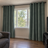 90 Inch Long Jade Green Velvet Curtains