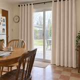 90 Inch Long Vanilla Beige Velvet Curtains
