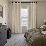 90 Inch Long Cream White Velvet Curtains
