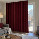 96 Inch Long Wine Red Velvet Curtains