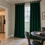 96 Inch Long Peacock Green 5018 Velvet Curtains