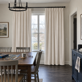 96 Inch Long Cream White Velvet Curtains