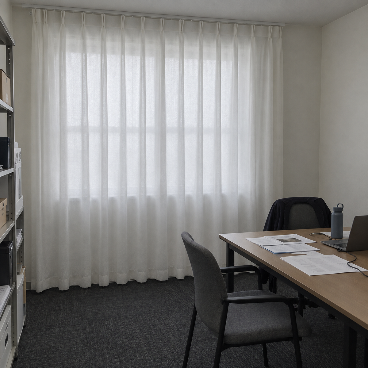 Mirage Herringbone Privacy Sheer Curtain
