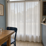 Pearly Waffle-Weave Heat-Reflective Sheer Curtain