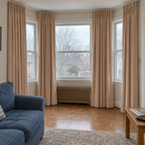 French Beige Velvet Curtains