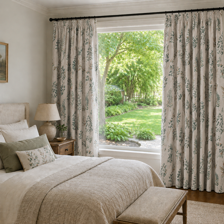 Botanical Herb Garden Grommet Top Curtains