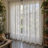 Moonshadow Botanical Heat-Reflective Sheer Curtain