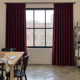 Burgundy Red Blackout Velvet Curtains