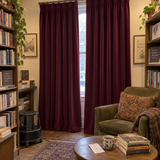 Burgundy Red Blackout Velvet Curtains