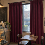 Burgundy Red Blackout Velvet Curtains