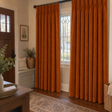 Burnt Sienna Velvet Curtains