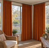 Burnt Sienna Velvet Curtains