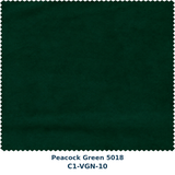 Green Velvet Curtain Fabric Swatch