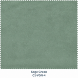 Green Velvet Curtain Fabric Swatch