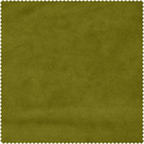 Avocado Green Velvet Pinch Pleat Curtains