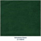 Green Velvet Curtain Fabric Swatch