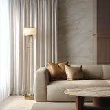 Coconut White Flame Retardant Velvet Curtains