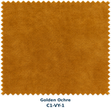 Yellow Velvet Curtain Fabric Swatch
