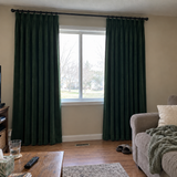 63 Inch Long Emerald Green Velvet Curtains