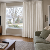 63 Inch Long Coconut White Velvet Curtains