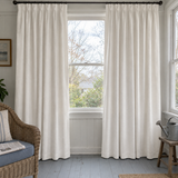 63 Inch Long Coconut White Velvet Curtains