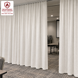 Coconut White Flame Retardant Velvet Curtains