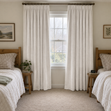 63 Inch Long Coconut White Velvet Curtains