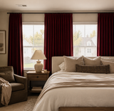 Rose Red Velvet Curtains