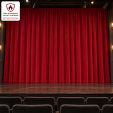 Crimson Red Flame Retardant Velvet Curtains