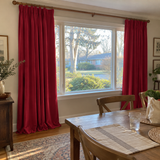 Crimson Red Blackout Velvet Curtains