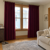 Dark Garnet Red Blackout Velvet Curtains