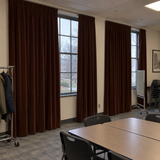 Dark Mahogany Velvet Curtains